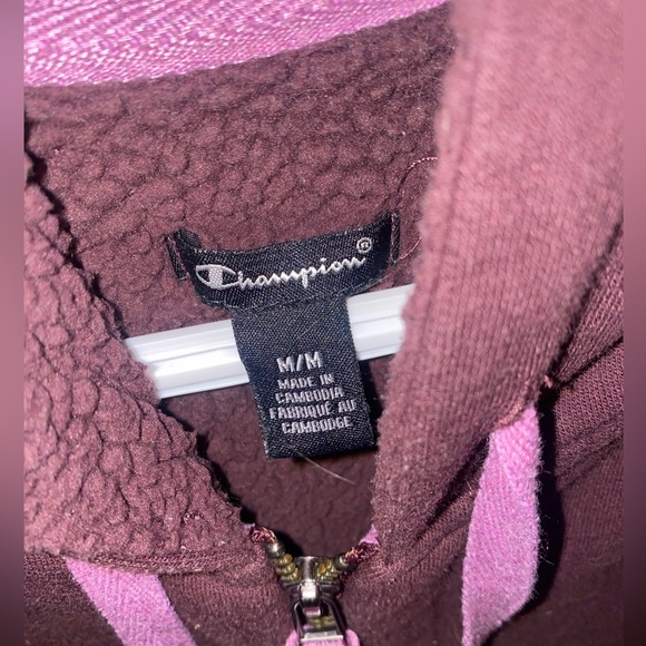 Purple Champion Zipper Sweater | Size: M - Picture 6 of 6